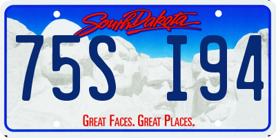 SD license plate 75SI94