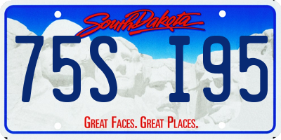 SD license plate 75SI95