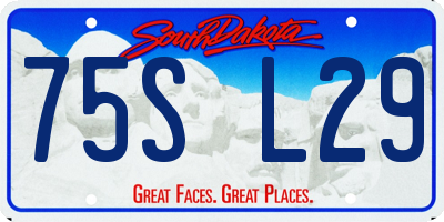 SD license plate 75SL29