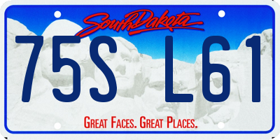 SD license plate 75SL61