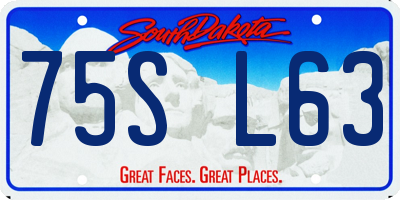 SD license plate 75SL63