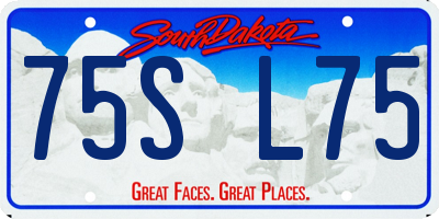 SD license plate 75SL75