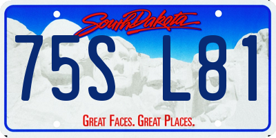 SD license plate 75SL81