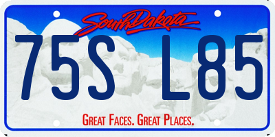 SD license plate 75SL85