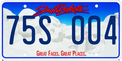 SD license plate 75SO04