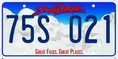 SD license plate 75SO21
