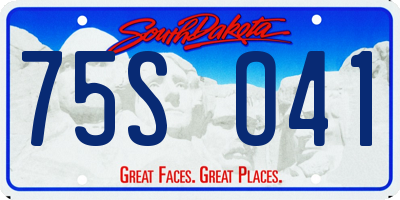 SD license plate 75SO41
