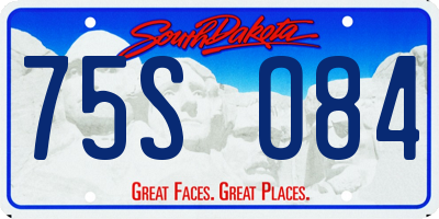 SD license plate 75SO84