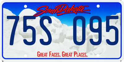 SD license plate 75SO95