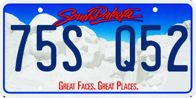 SD license plate 75SQ52