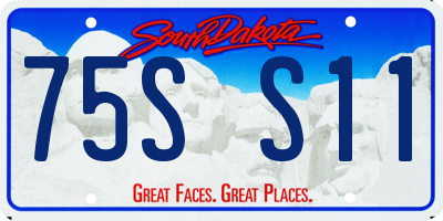 SD license plate 75SS11