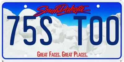 SD license plate 75ST00