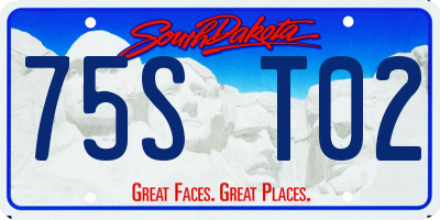 SD license plate 75ST02