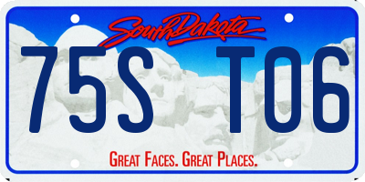 SD license plate 75ST06