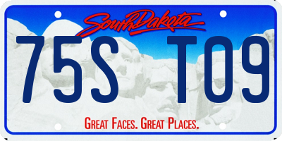 SD license plate 75ST09