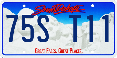 SD license plate 75ST11