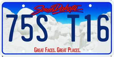 SD license plate 75ST16