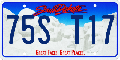 SD license plate 75ST17