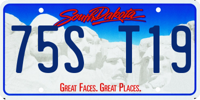 SD license plate 75ST19
