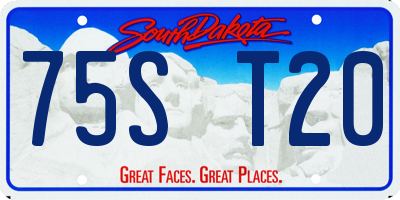 SD license plate 75ST20