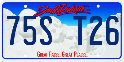 SD license plate 75ST26