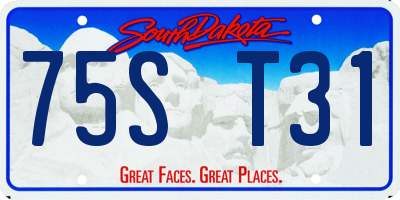 SD license plate 75ST31