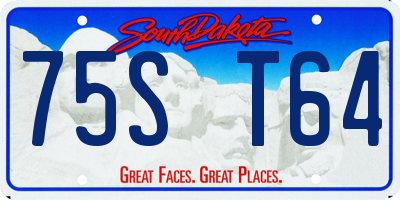 SD license plate 75ST64