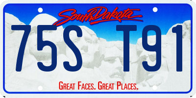 SD license plate 75ST91