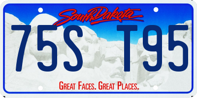 SD license plate 75ST95