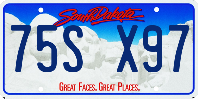 SD license plate 75SX97