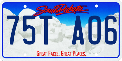 SD license plate 75TA06