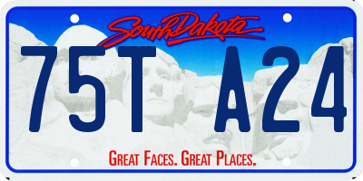 SD license plate 75TA24