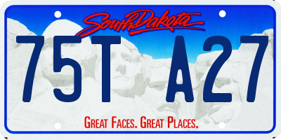 SD license plate 75TA27