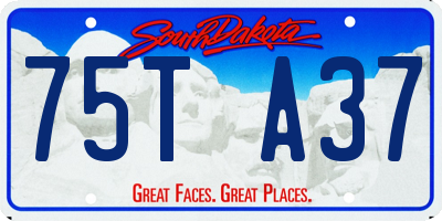 SD license plate 75TA37
