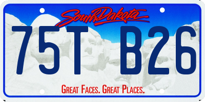 SD license plate 75TB26
