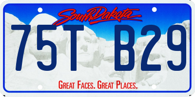 SD license plate 75TB29