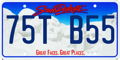 SD license plate 75TB55