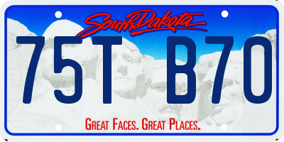 SD license plate 75TB70