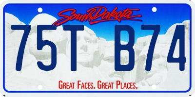 SD license plate 75TB74