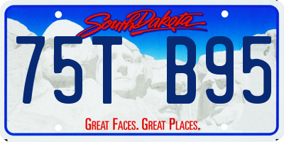 SD license plate 75TB95