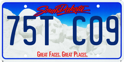 SD license plate 75TC09