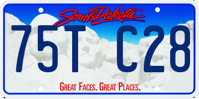 SD license plate 75TC28