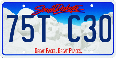 SD license plate 75TC30