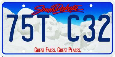 SD license plate 75TC32