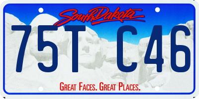 SD license plate 75TC46