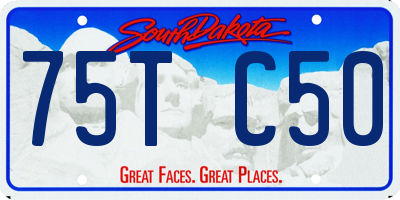 SD license plate 75TC50