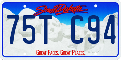 SD license plate 75TC94