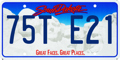 SD license plate 75TE21
