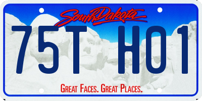 SD license plate 75TH01