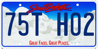 SD license plate 75TH02